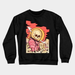 The skull astronaut Crewneck Sweatshirt